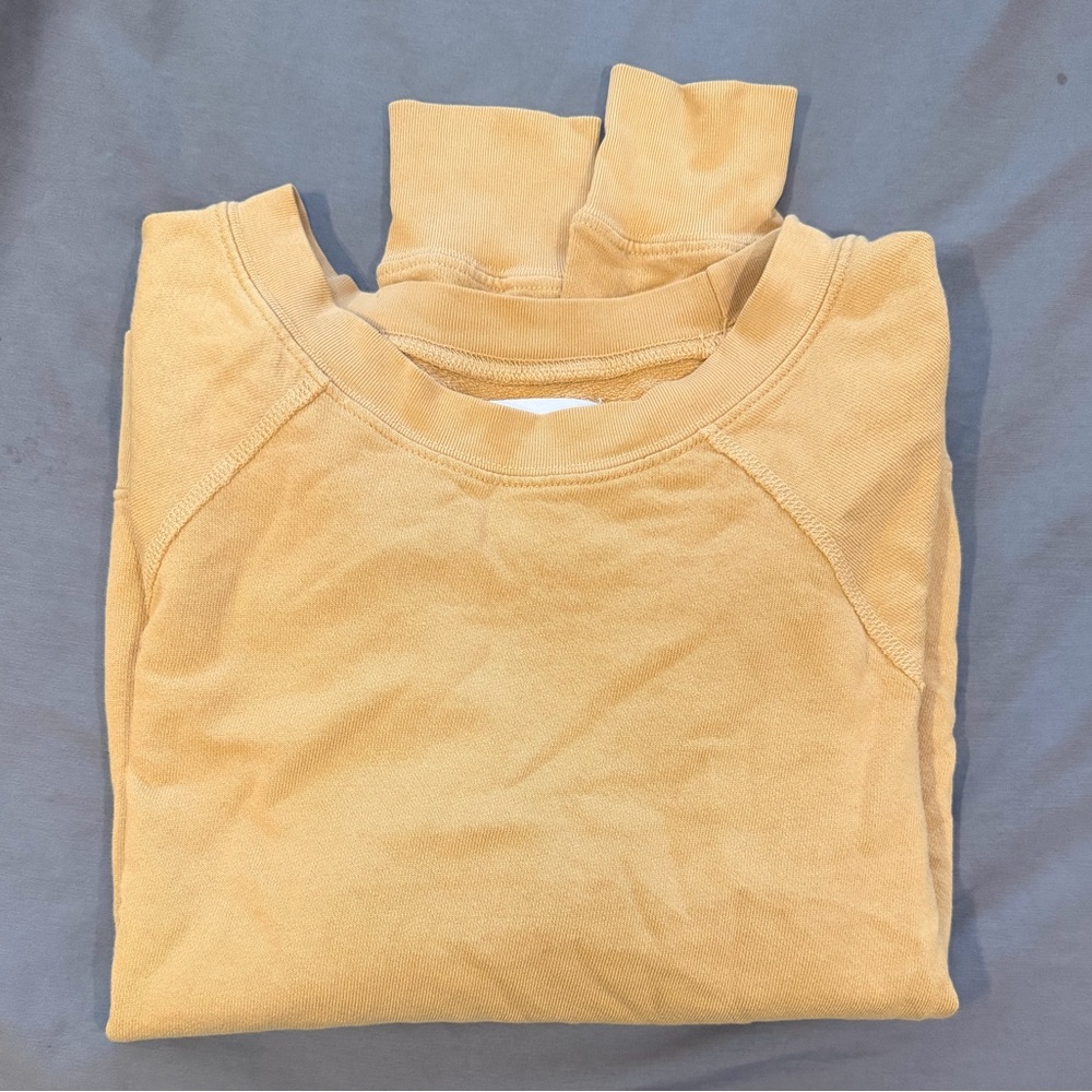 Mate the Label Terry Raglan Sweatshirt XS in Golden